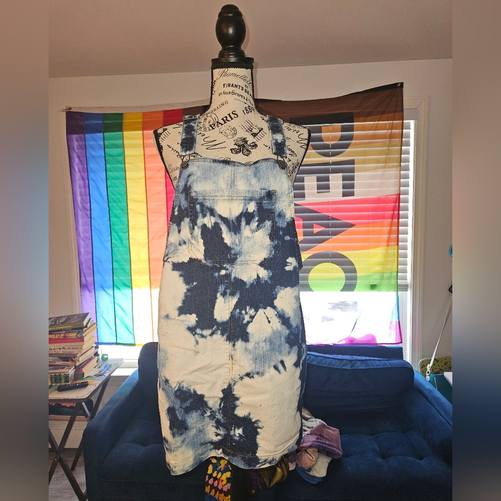 Tie-Dye Denim Dress